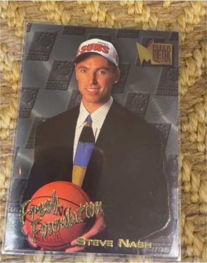 1996-97 Fleer Metal #138 Steve Nash Fresh Foundation Rookie Card — front