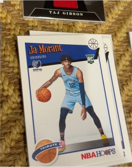 2019-20 Panini NBA Hoops Tribute #297 Ja Morant Rookie Card — front