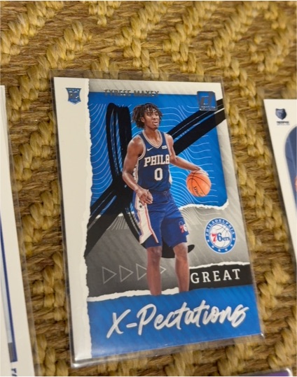 2020-21 Panini Donruss Great X-Pectations #21 Tyrese Maxey — front