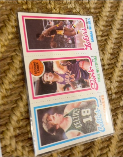 1980-81 Topps #36 / 142 / 186 Dave Cowens / Paul Westphal / Jamaal Wilkes — front
