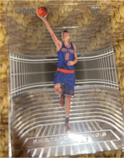 2015-16 Panini Clear Vision #116 Kristaps Porzingis Rookie Card — front