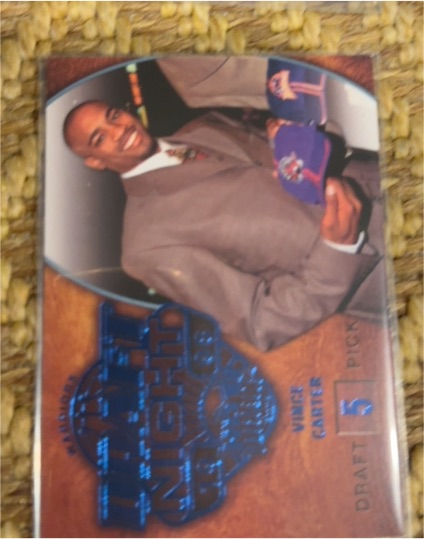 2008-09 Fleer Hot Prospects Draft Night Blue #5 Vince Carter — front