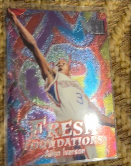 1996-97 Fleer Metal #236 Allen Iverson Fresh Foundations Rookie — front