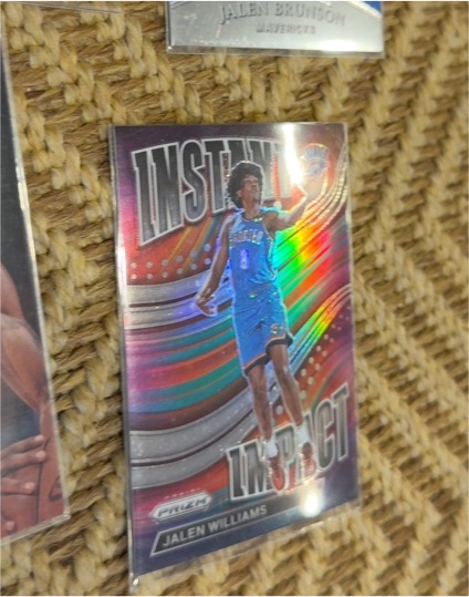 2022-23 Panini Prizm #11 Jalen Williams Instant Impact — front