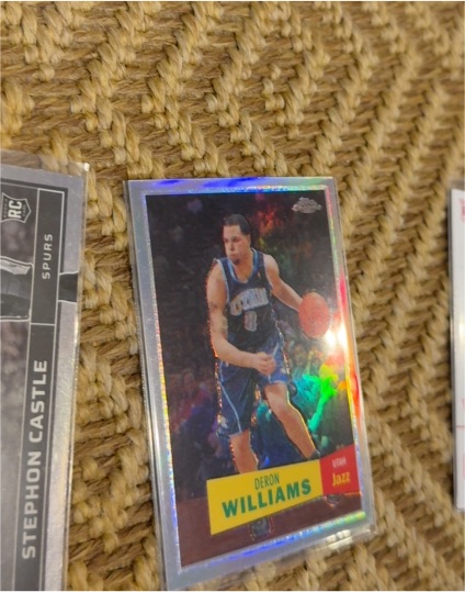 2007-08 Topps Chrome 1957-58 Variations White Refractor #99 Deron Williams — front