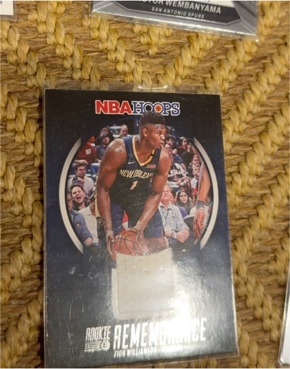 2023-24 Panini NBA Hoops Rookie Remembrance #RR-ZWN Zion Williamson — front