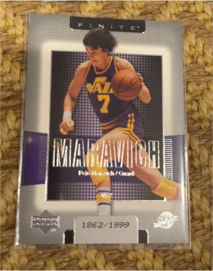 2003-04 Upper Deck Finite #1862 Pete Maravich — front