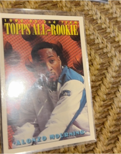 1993-94 Topps All-Rookie #177 Alonzo Mourning — front