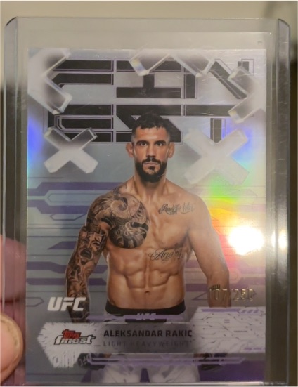2025 Topps Finest UFC #62 Aleksandar Rakic — front
