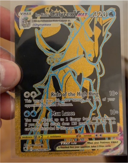 2022 Pokémon Astral Radiance #TG29/TG30 Ice Rider Calyrex VMAX — front