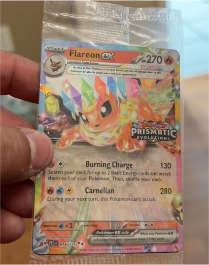 2025 Pokémon #014 Flareon ex — front