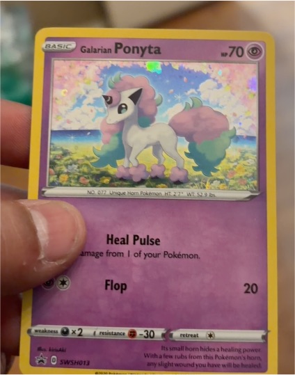 2020 Pokemon SWSH013 Galarian Ponyta — front