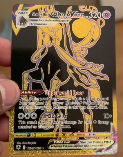 2022 Pokémon TCG Astral Radiance #TG30 Shadow Rider Calyrex VMAX — front