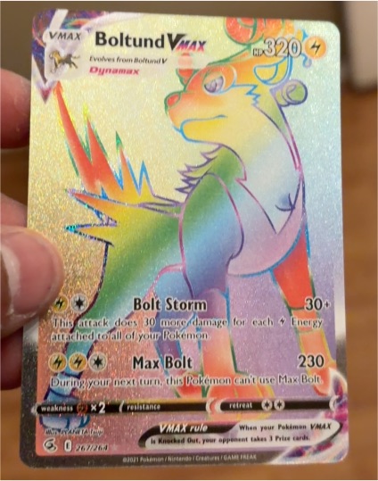 2021 Pokémon Fusion Strike #267 Boltund VMAX — front