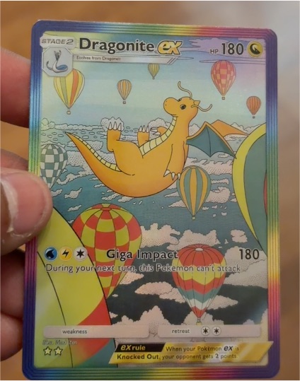 Pokemon TCG Pocket 2 Star Dragonite EX Rainbow — front