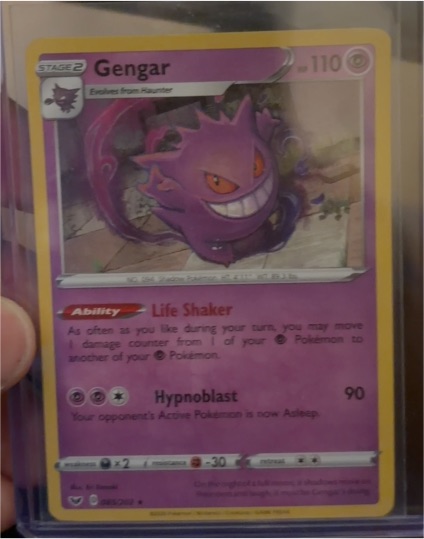 2020 Pokemon Sword & Shield Base Set #085 Gengar — front
