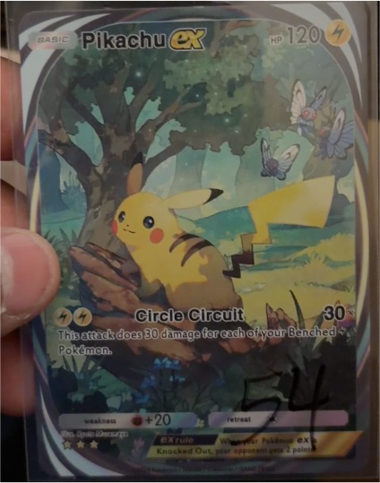 2025 Pokemon Pocket Pikachu ex — front