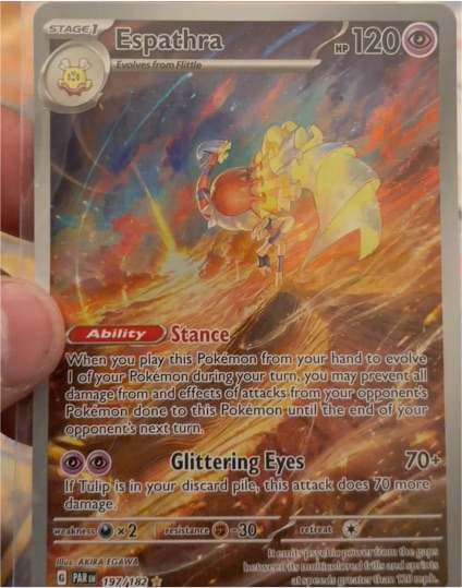 2023 Pokémon SV04: Paradox Rift #197 Espathra — front