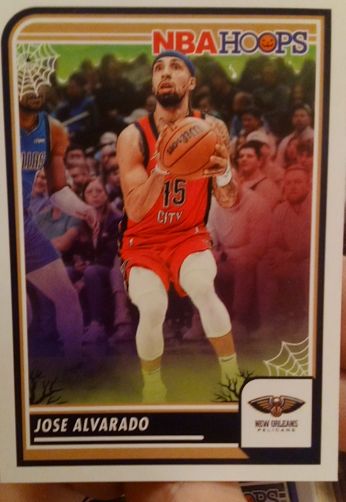 2023-24 Panini Hoops Haunted Hoops #210 Jose Alvarado — front