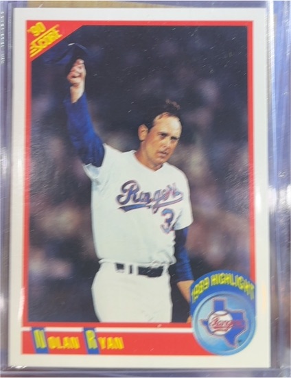 1990 Score #696 Nolan Ryan — front