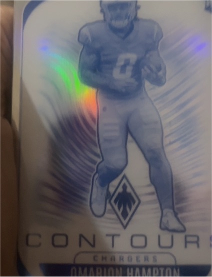 2025 Panini Phoenix Contours #18 Omarion Hampton — front