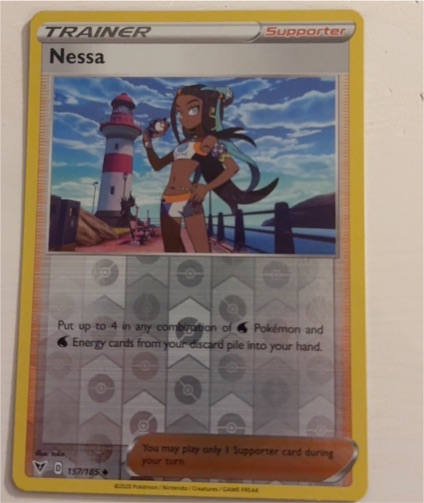 2020 Pokémon SWSH04: Vivid Voltage #157 Nessa — front