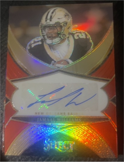 2024 Panini Select - Select Signatures Jamaal Williams #SSP-JWS — front