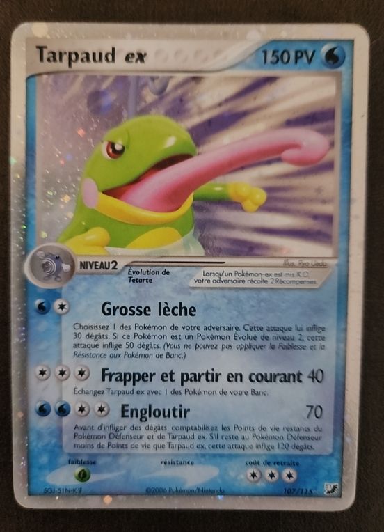 2005 Pokémon EX Unseen Forces #107 Tarpaud ex — front