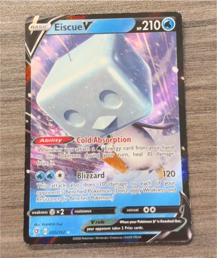 2020 Pokémon TCG Rebel Clash #055 Eiscue V — front