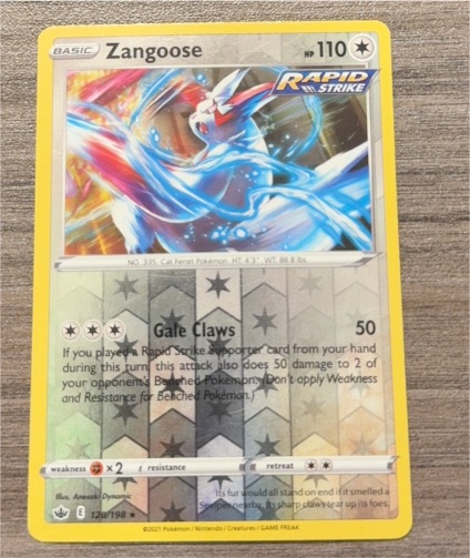 2021 Pokémon SWSH06: Chilling Reign #120 Zangoose — front