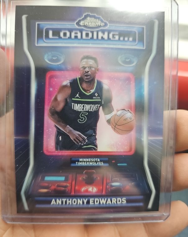 2025-26 Topps Chrome #LD-3 Anthony Edwards Loading — front