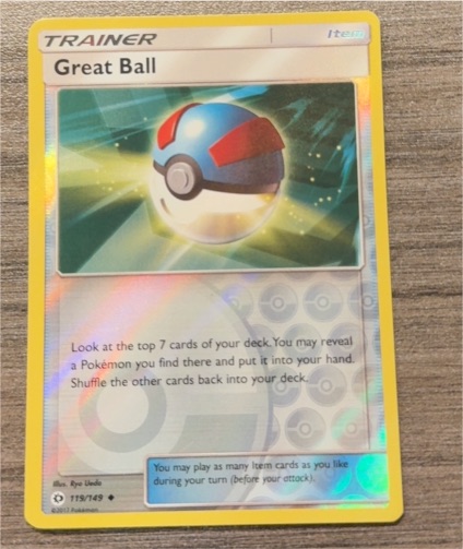 2017 Pokémon Sun & Moon #119 Great Ball — front