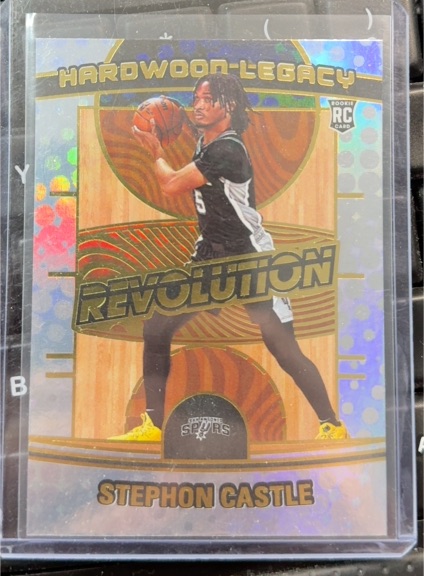 2024-25 Panini Revolution #24 Stephon Castle Hardwood Legacy Rookie Card — front