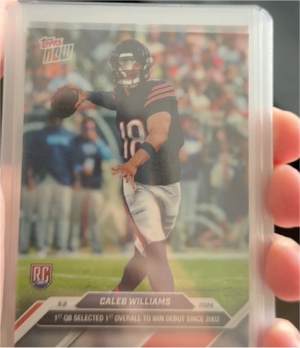 2024 Topps Now #2 Caleb Williams — front