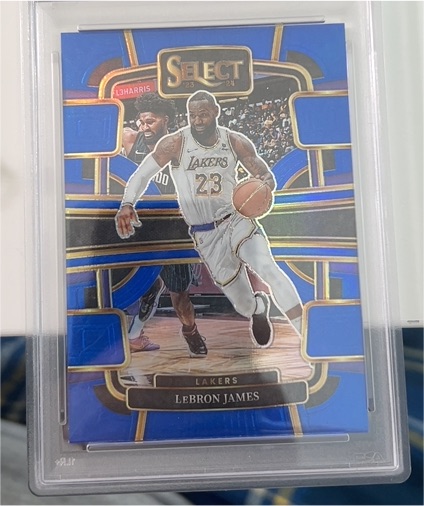 2023-24 Panini Select #66 LeBron James Blue Concourse — front