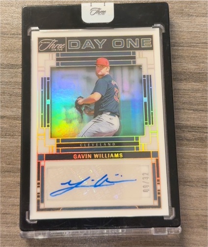2024 Panini Three and Two Day One #DOA-GW Gavin Williams — front