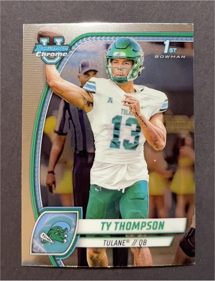 2024 Bowman Chrome University #179 Ty Thompson — front