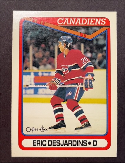1990-91 O-Pee-Chee #425 Eric Desjardins — front