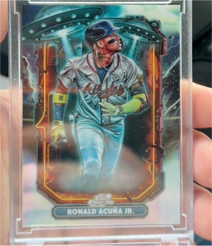 2025 Topps Cosmic Chrome #ET-17 Ronald Acuna Jr. Extraterrestrial Talent — front