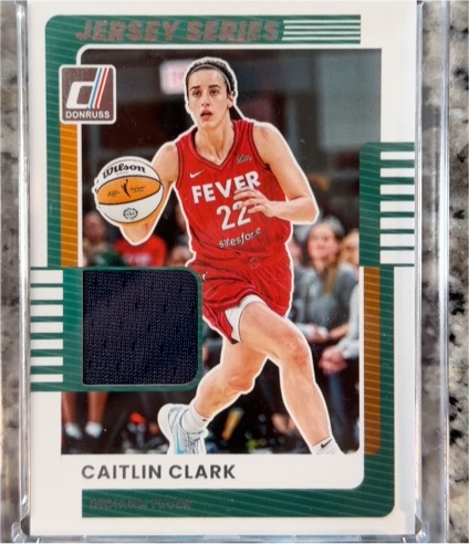 2025 Panini Donruss WNBA Jersey Series #30 Caitlin Clark — front