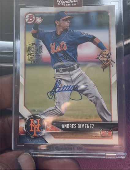 2024 Topps Archives Signature Series #Signature Series Andres Gimenez — front