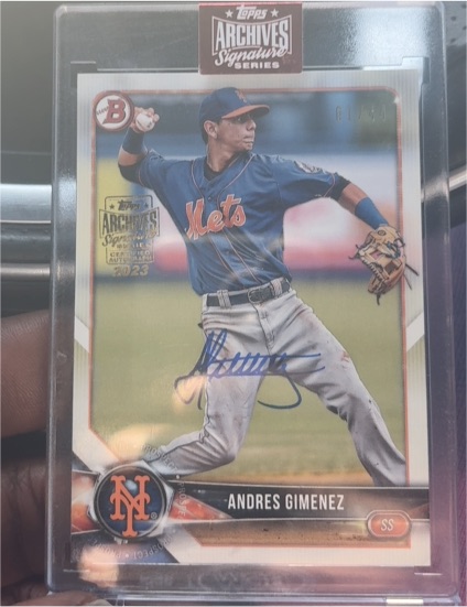 2023 Topps Archives Signature Series #01/37 Andres Gimenez — front