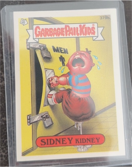 1987 Topps Garbage Pail Kids #379b Sidney Kidney — front