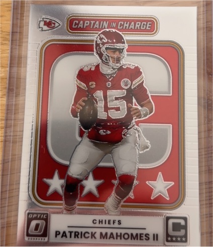 2024 Donruss Optic Captain In Charge #C Patrick Mahomes II — front