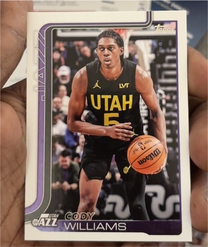 2025-26 Topps #130 Cody Williams — front