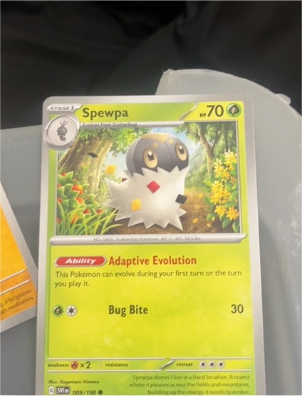 2023 Pokémon Scarlet & Violet #009 Spewpa — front