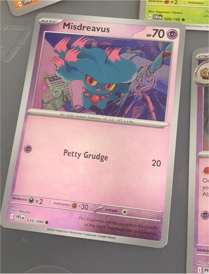 2025 Pokémon ME02 Phantasmal Flames #035 Misdreavus — front