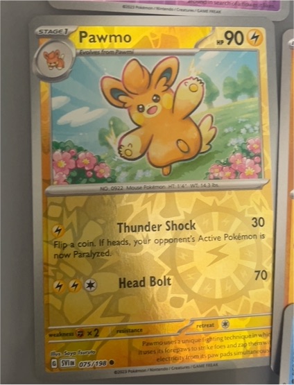 2023 Pokémon SV01: Scarlet & Violet Base Set #075 Pawmo — front