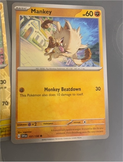 2023 Pokemon Scarlet & Violet #107 Mankey — front
