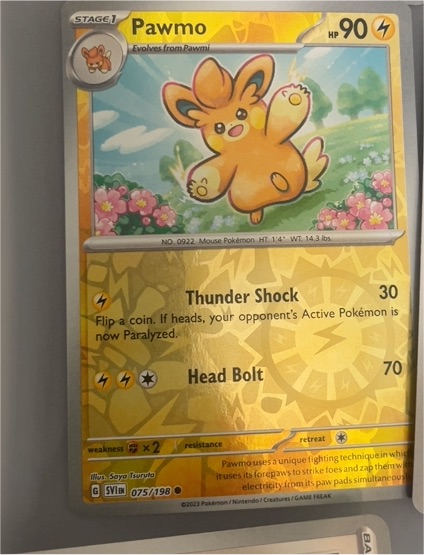 2023 Pokémon Scarlet & Violet Base Set #075 Pawmo — front